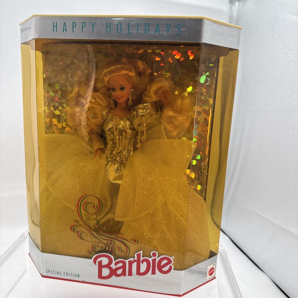 Vintage Barbie Happy Holidays 1992 Special Edition Crystal & Silver #1429 Rare